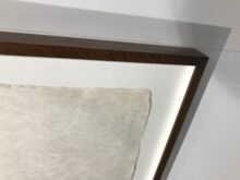 Conservation Framing, original artwork glued to museum board